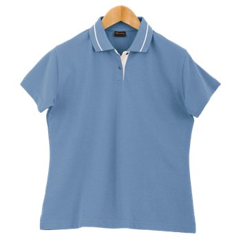 Ladies Field Golf Shirt - SkyWhite